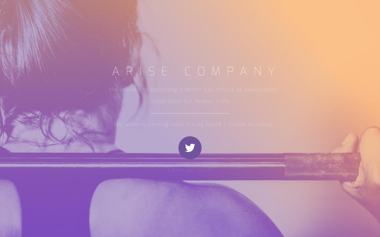 Carrd profile picture for @arise